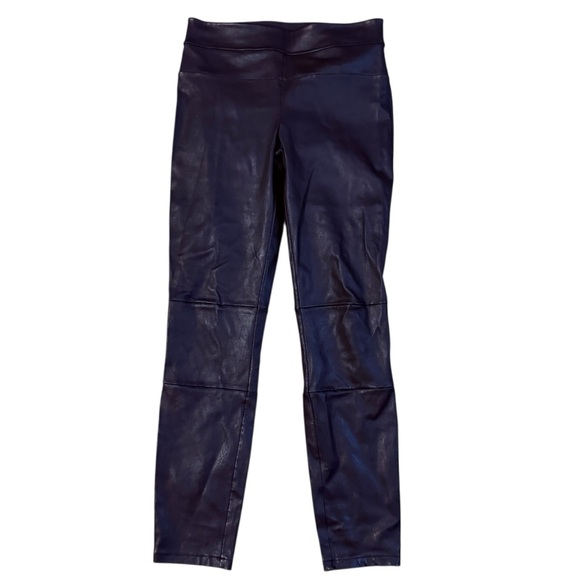 Daryl K Stretch Lamb Leather Black Classic Leggings Size 8 - Picture 4 of 10